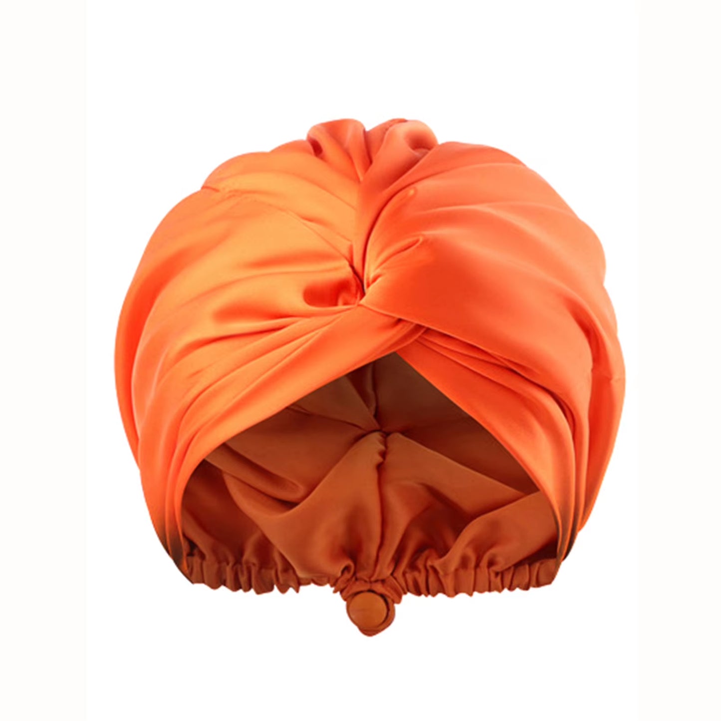 Women Satin Solid Sleeping Hat Night Sleep Cap for Women Shower Caps Waterproof Solid Sleeping Hair Bonnets Adjustable Cap