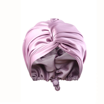 Women Satin Solid Sleeping Hat Night Sleep Cap for Women Shower Caps Waterproof Solid Sleeping Hair Bonnets Adjustable Cap