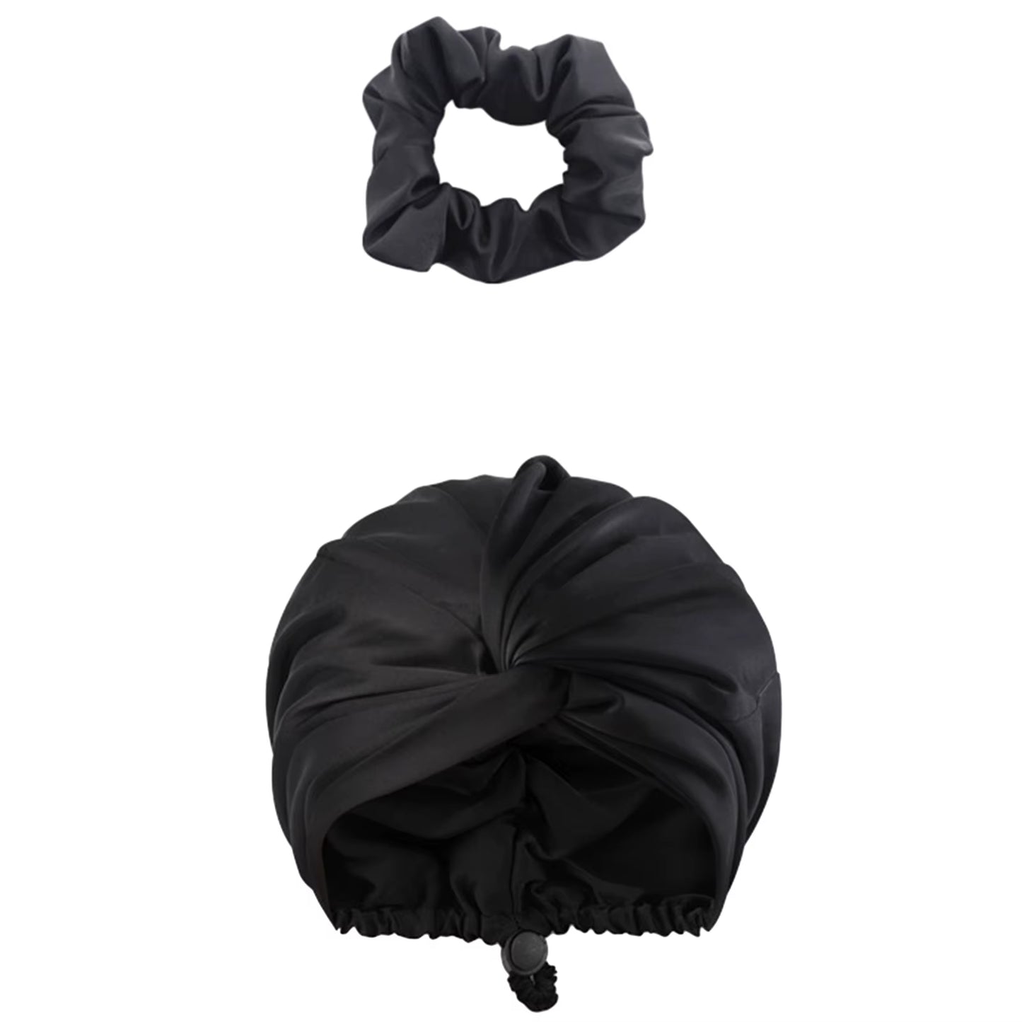 Women Satin Solid Sleeping Hat Night Sleep Cap for Women Shower Caps Waterproof Solid Sleeping Hair Bonnets Adjustable Cap
