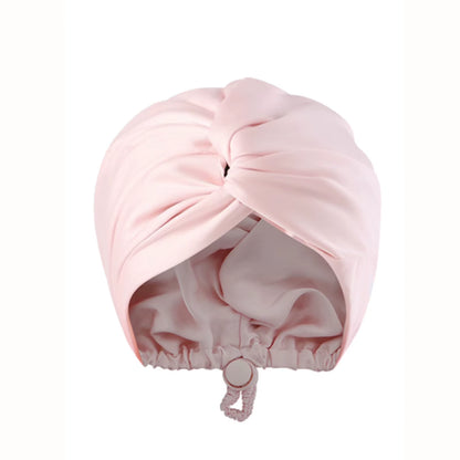 Women Satin Solid Sleeping Hat Night Sleep Cap for Women Shower Caps Waterproof Solid Sleeping Hair Bonnets Adjustable Cap