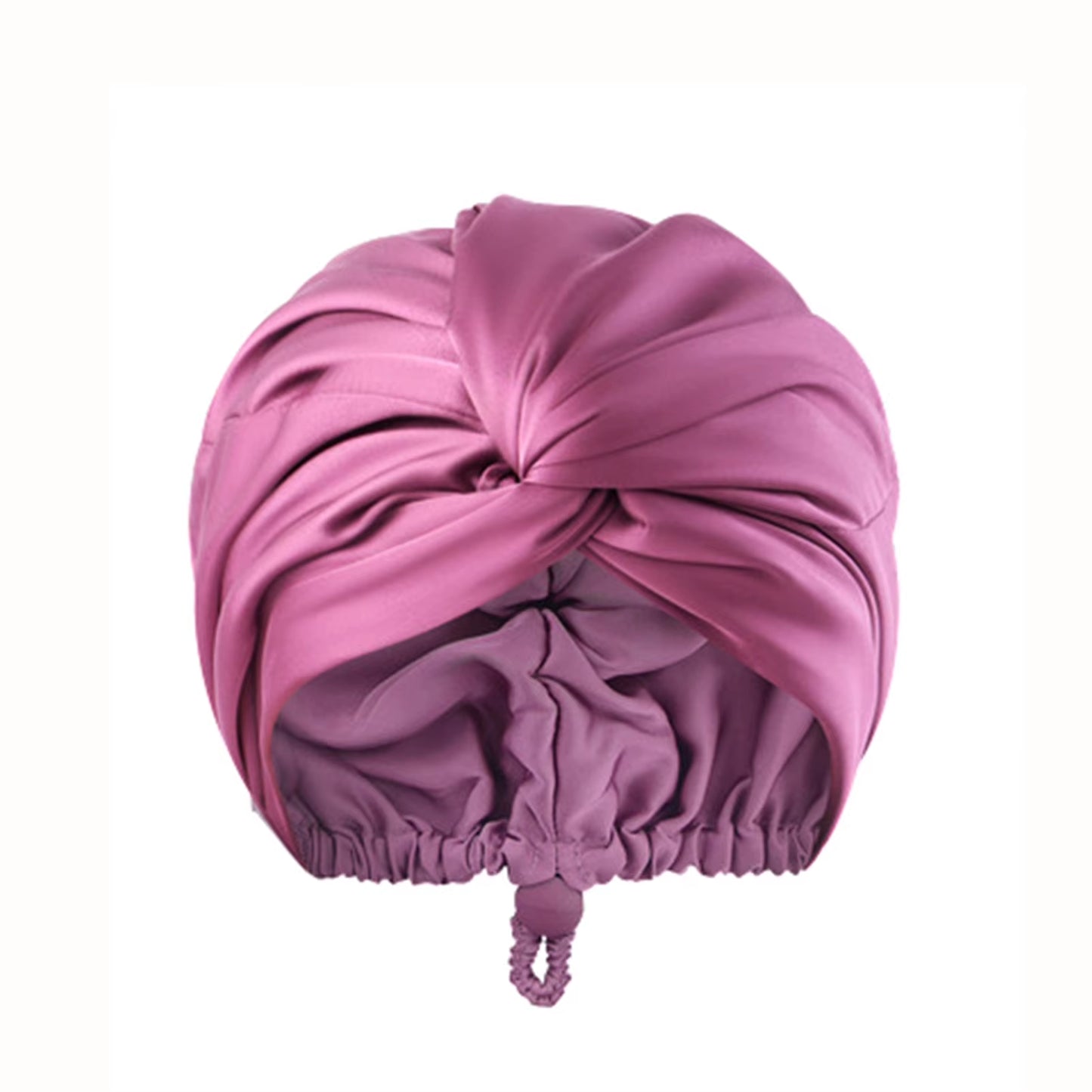 Women Satin Solid Sleeping Hat Night Sleep Cap for Women Shower Caps Waterproof Solid Sleeping Hair Bonnets Adjustable Cap