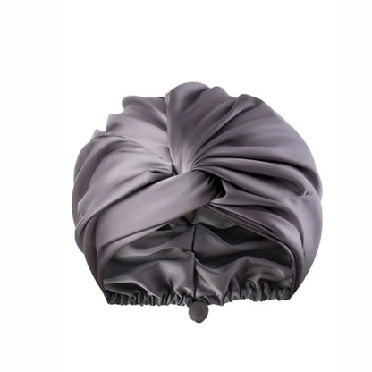 Women Satin Solid Sleeping Hat Night Sleep Cap for Women Shower Caps Waterproof Solid Sleeping Hair Bonnets Adjustable Cap