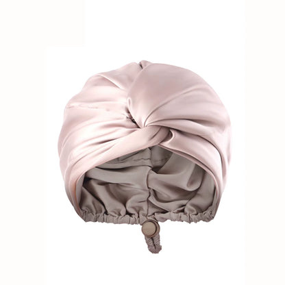 Women Satin Solid Sleeping Hat Night Sleep Cap for Women Shower Caps Waterproof Solid Sleeping Hair Bonnets Adjustable Cap