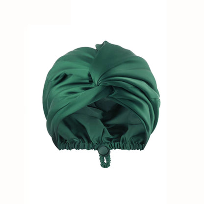 Women Satin Solid Sleeping Hat Night Sleep Cap for Women Shower Caps Waterproof Solid Sleeping Hair Bonnets Adjustable Cap