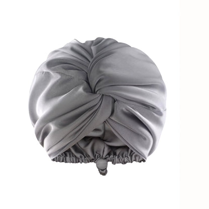 Women Satin Solid Sleeping Hat Night Sleep Cap for Women Shower Caps Waterproof Solid Sleeping Hair Bonnets Adjustable Cap